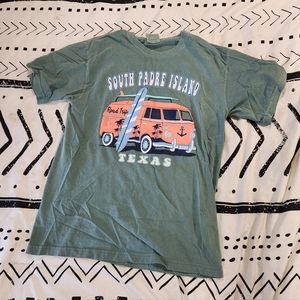 Sea foam green south Padre T shirt. Medium.